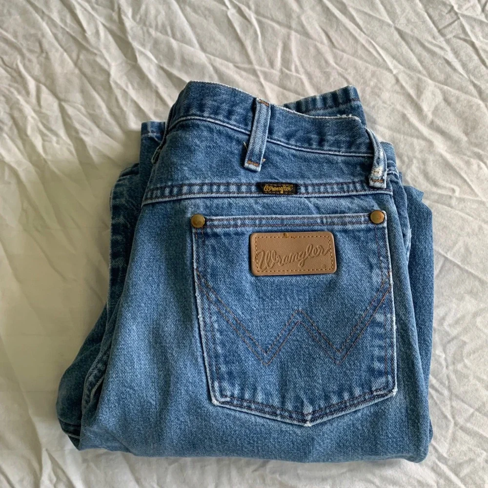 Wrangler 36x32 Jeans Blue 13MWZ Cowboy Cut Original Fit Straight Leg Denim